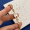 Pulseira de 16 cm com berloques de aniversário em aço inoxidável pulseira de ouro feminino