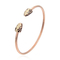 Acessórios de marca de designer pulseira de aço inoxidável fashion ajustável manguito de cobra