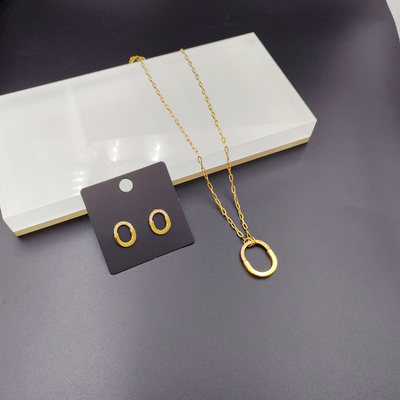Nova Chegada Linhas de Moda Mais Novas Dourado Cores de Aço Inox, Colar, Pulseiras para Mulher