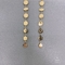 Conjunto de brinco e colar longo símbolo mágico ouro 14k sobre joias de aço inoxidável