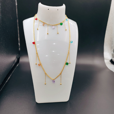 Nova Chegada Moderna High Polish mais recente dourado de cor de aço inoxidável brincos, colar, pulseiras para senhoras