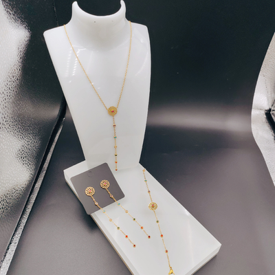 Nova Chegada Linhas de Moda Mais Novas Dourado Cores de Aço Inox, Colar, Pulseiras para Mulher