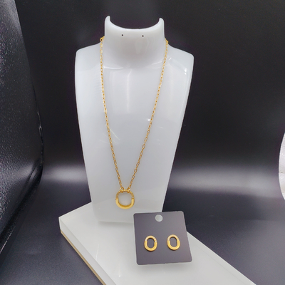 Nova Chegada Linhas de Moda Mais Novas Dourado Cores de Aço Inox, Colar, Pulseiras para Mulher