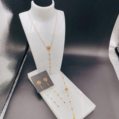 Nova Chegada Linhas de Moda Mais Novas Dourado Cores de Aço Inox, Colar, Pulseiras para Mulher